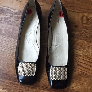 Tahari embellished flats